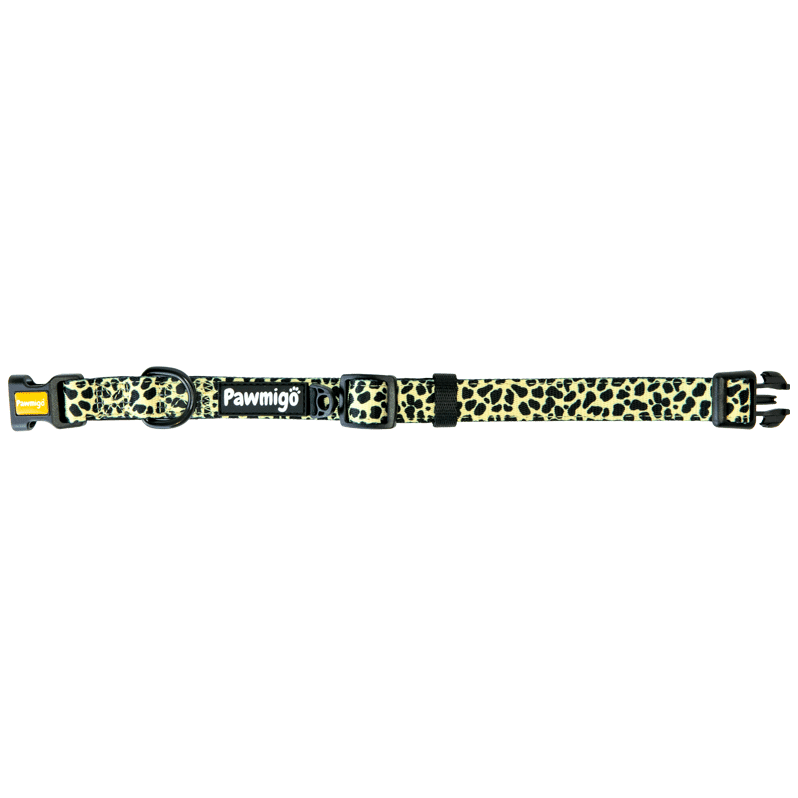 Cheetah print dog collar