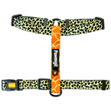 Cheetah and giraffe print adjustable dog strap harness