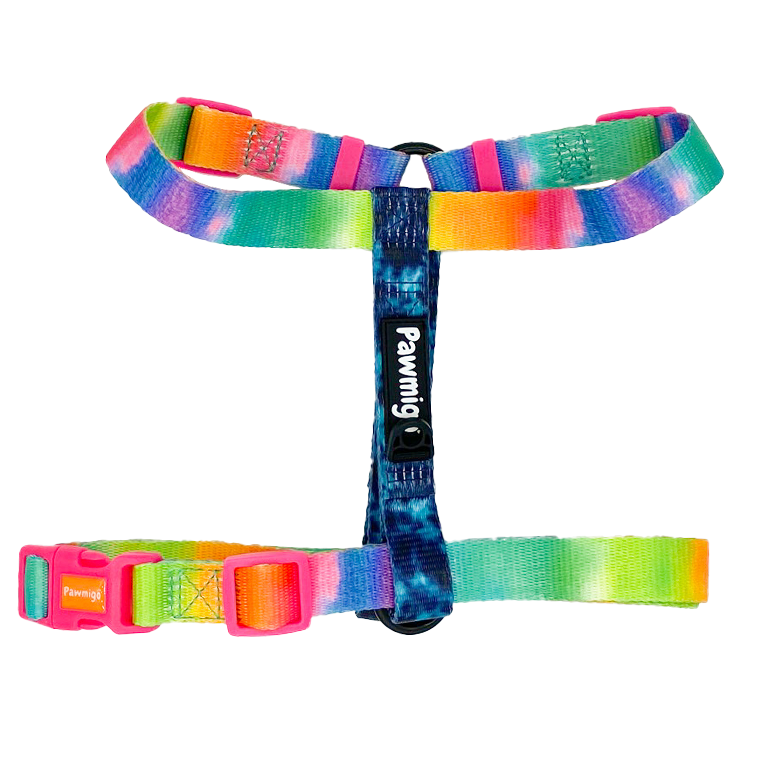 Tie dye dog harness outlet